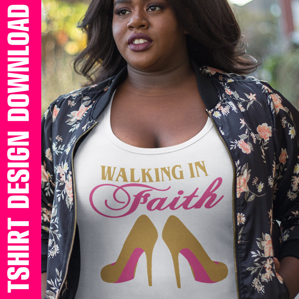 Walking in Faith PNG SVG