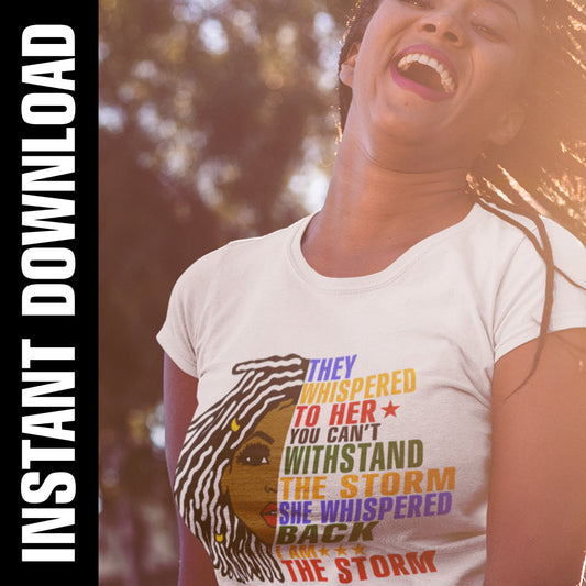 Locs They Whispered PNG SVG