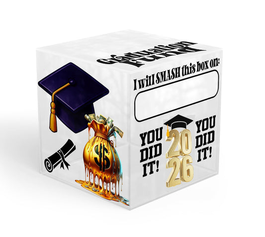 2026 Graduation Smash Box UV DTF Stickers - 22x24