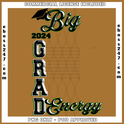 Big Grad Energy PNG Bundle