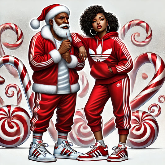 Dall E Prompt: Black Santa and Mrs. Claus