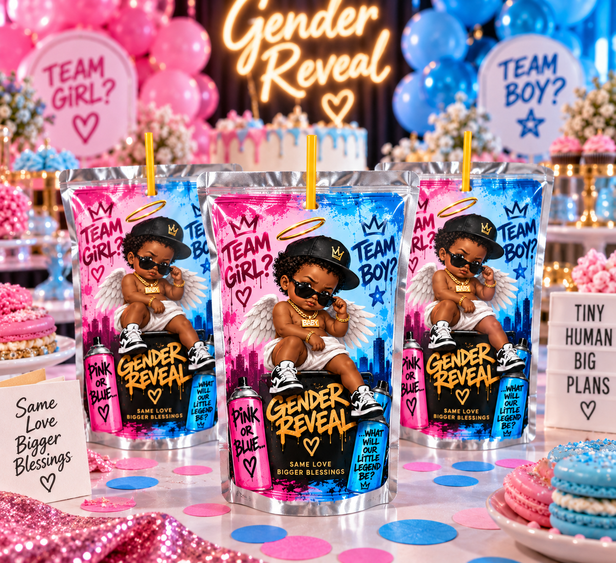 Cherub Gender Reveal PNGs