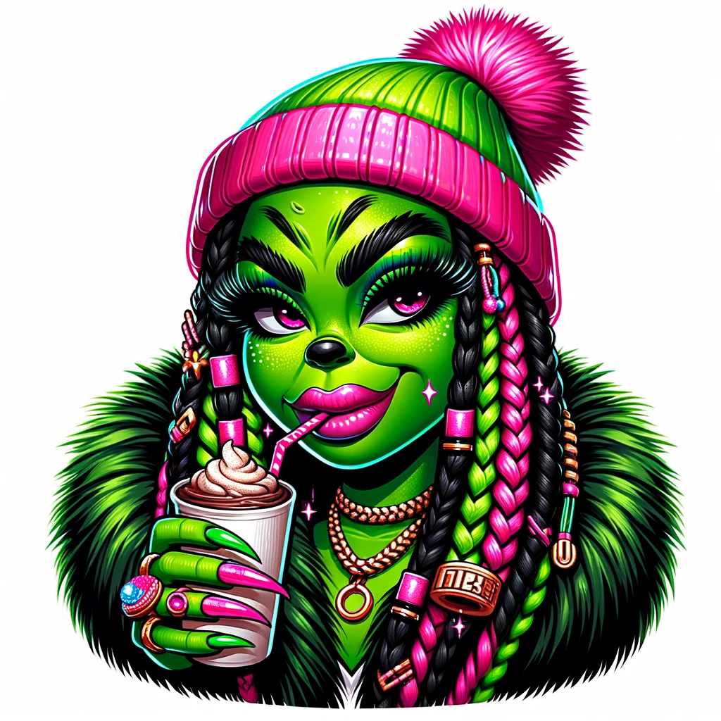 Dall E Prompt: Girl Grinch