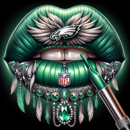 Dall E Prompt: Football Theme Lips