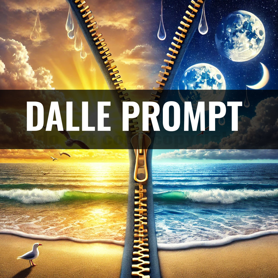 Dall E Prompt: Day Night Zipper