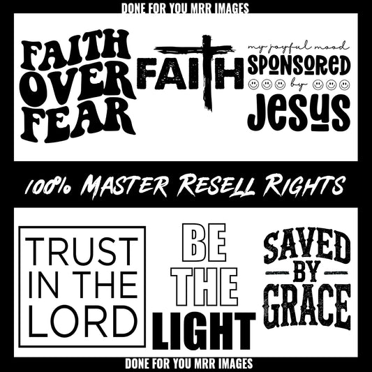 "Unlimited-Buyer" Faith Based Typography MRR Bundle - Part 1