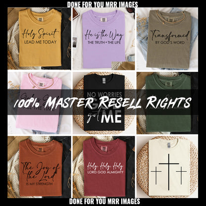 Minimal Christian Quote PNG MRR Bundle