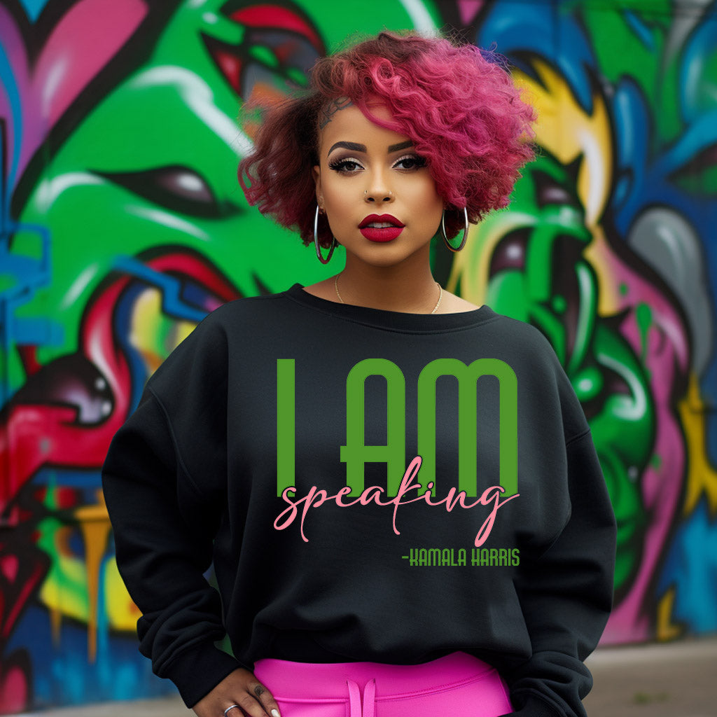 I Am Speaking Kamala PNG Bundle - pink green