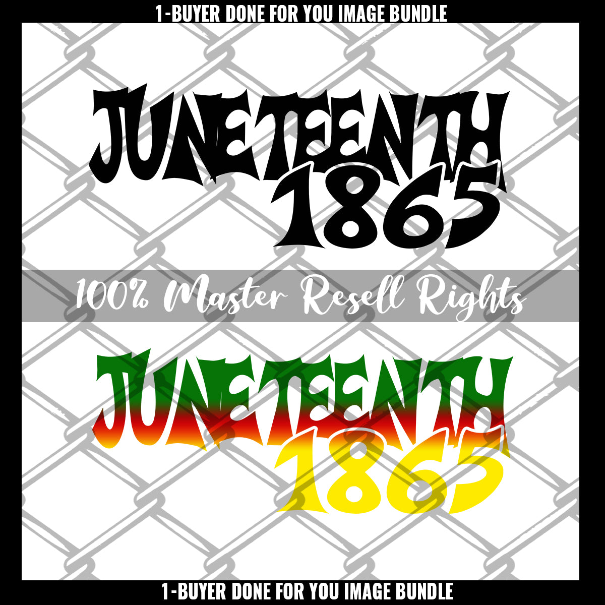 Juneteenth 1865 PLR PNG SVG