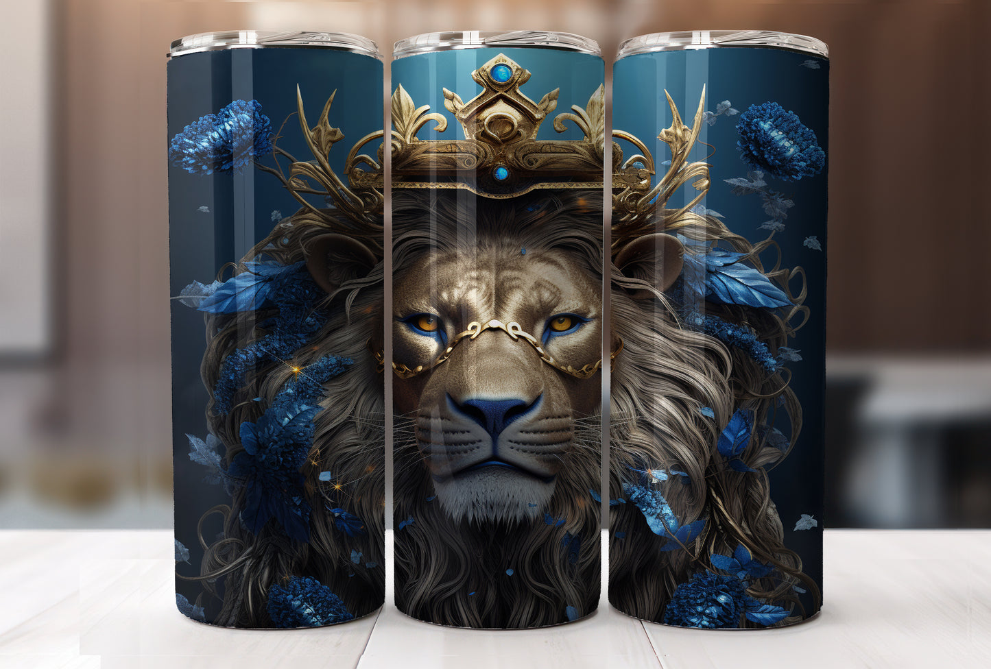 3D Lionhead Tumbler PNG/JPG-5