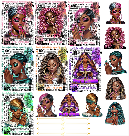 Child of God Journal & Mug UV DTF Stickers - 22.8x24 Gang Sheet