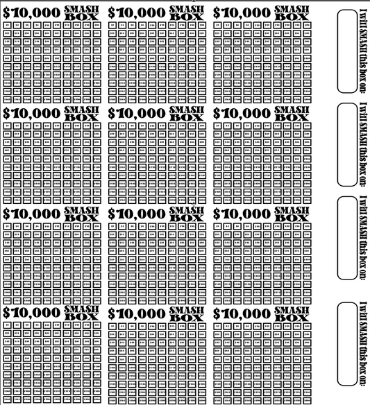 10K Mark Offs Only Smash Box UV DTF Stickers - 22 x24