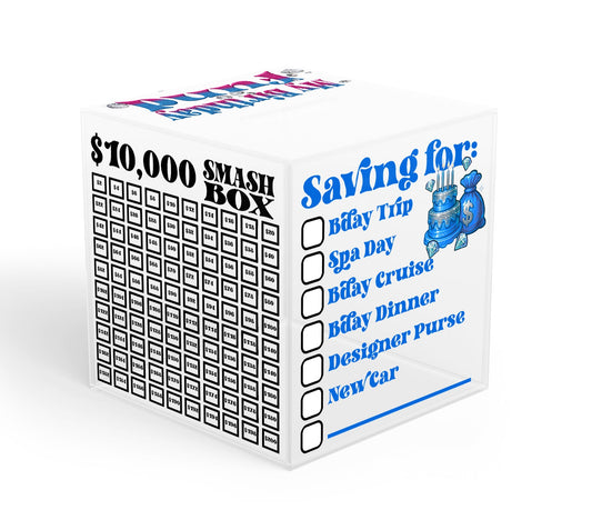 Birthday Fund Smash Box UV DTF Stickers - 22 x24 Gang Sheet