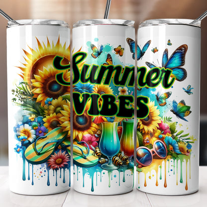 Summer Vibes Tumbler Designs MRR Bundle