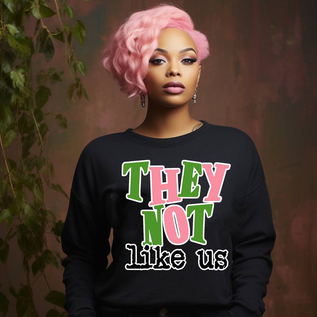 They Not Like Us PNG Pink Green