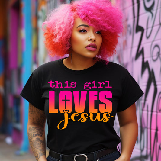 This Girl Loves Jesus PNG SVG