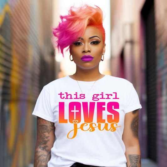 This Girl Loves Jesus PNG SVG