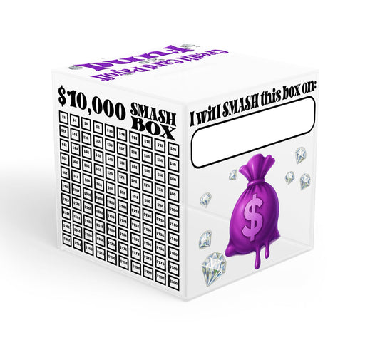 Credit Card Debt Payoff Fund Smash Box UV DTF Stickers - 22 x24