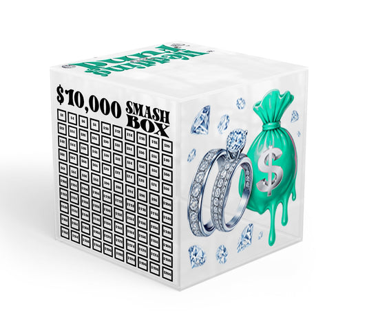 Wedding Fund Smash Box UV DTF Stickers - 22 x24