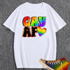 Gay AF Heart Sublimation Transfer