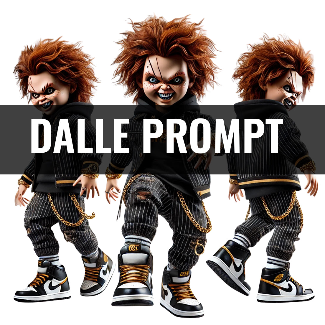 Dall E Prompt: Gold Urban Chucky