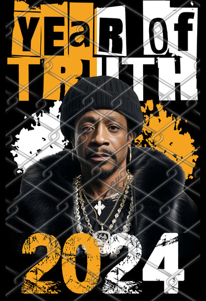 Katt Williams Truth 2024 Orange PNG