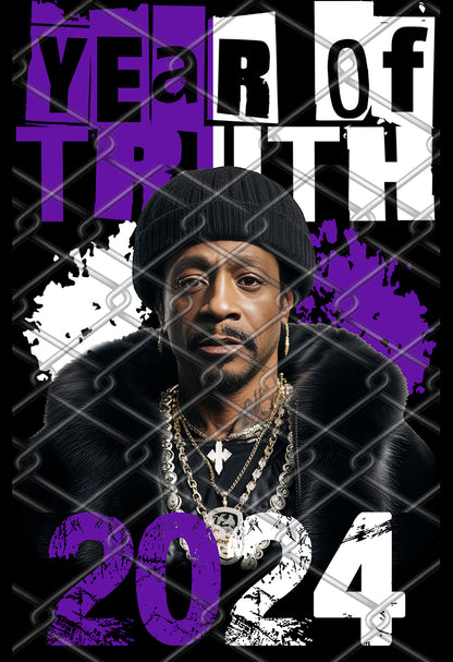 Katt Williams Truth 2024 Purple PNG