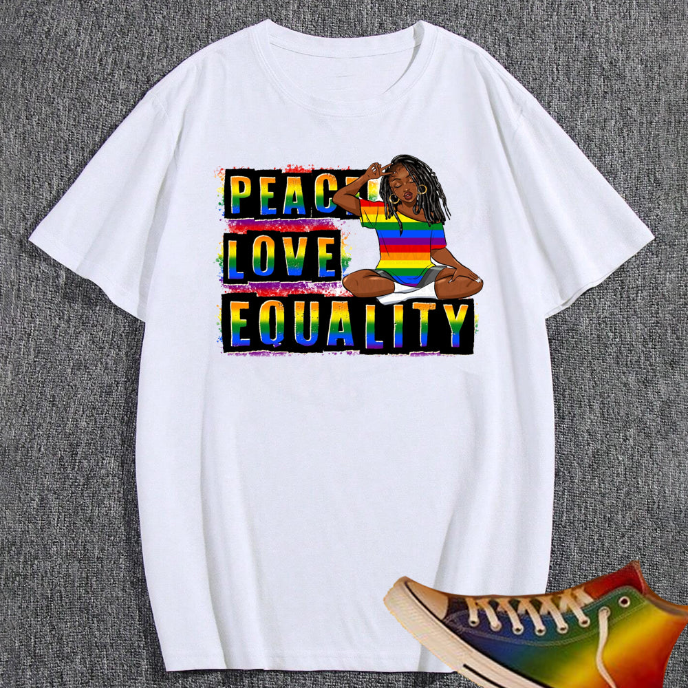Peace Love Equality Pride Sublimation Transfer