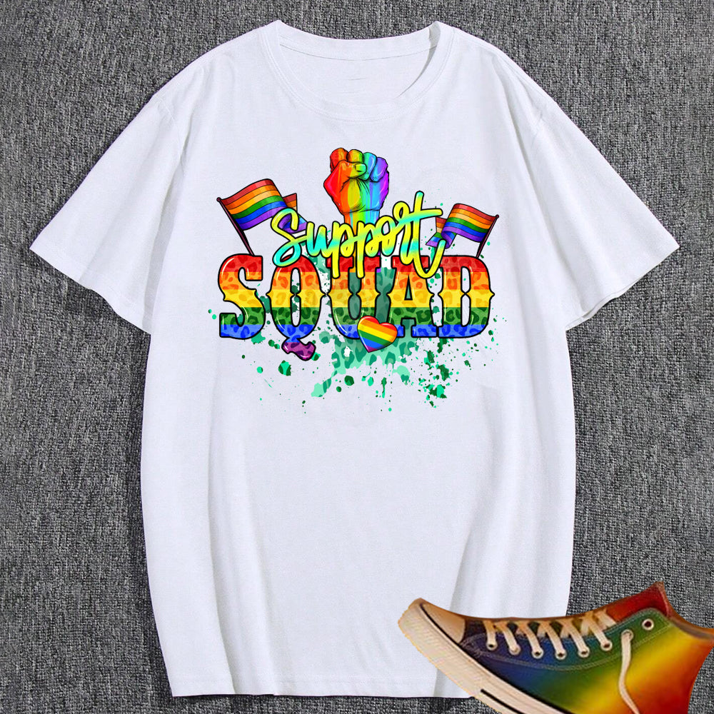 Support Squad Pride Sublimation Transfer