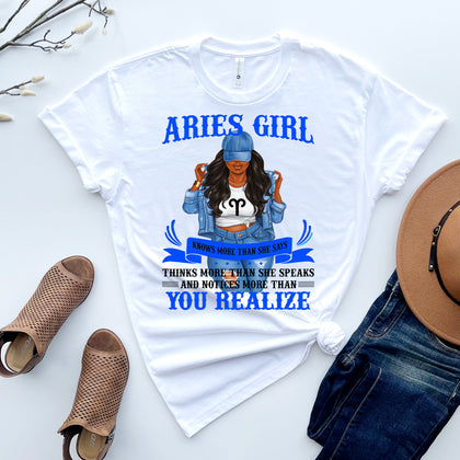 Aries Girl Sublimation Transfer