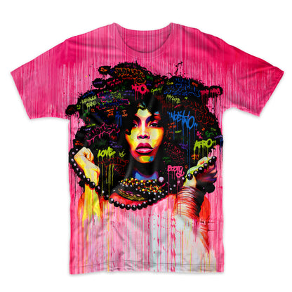 Badu Graffiti Hair AOP Sublimation Design