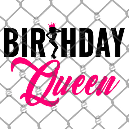 Birthday Queen PNG SVG Cut File