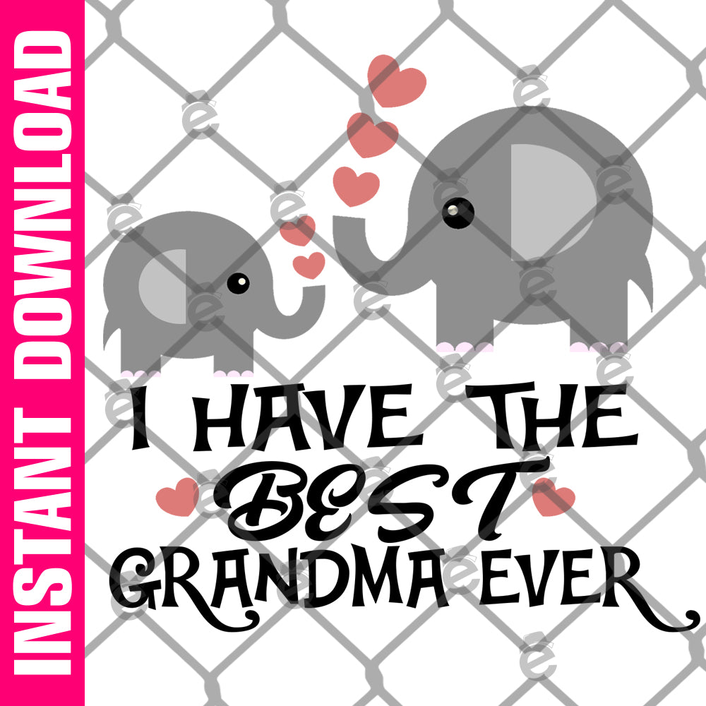 Best Grandma Ever PNG SVG