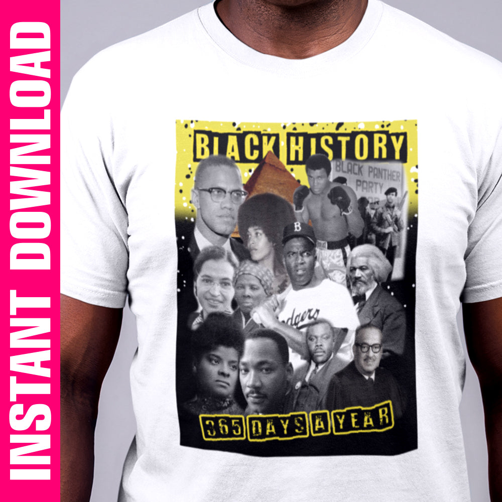 Black History 365 PNG Only - yellow