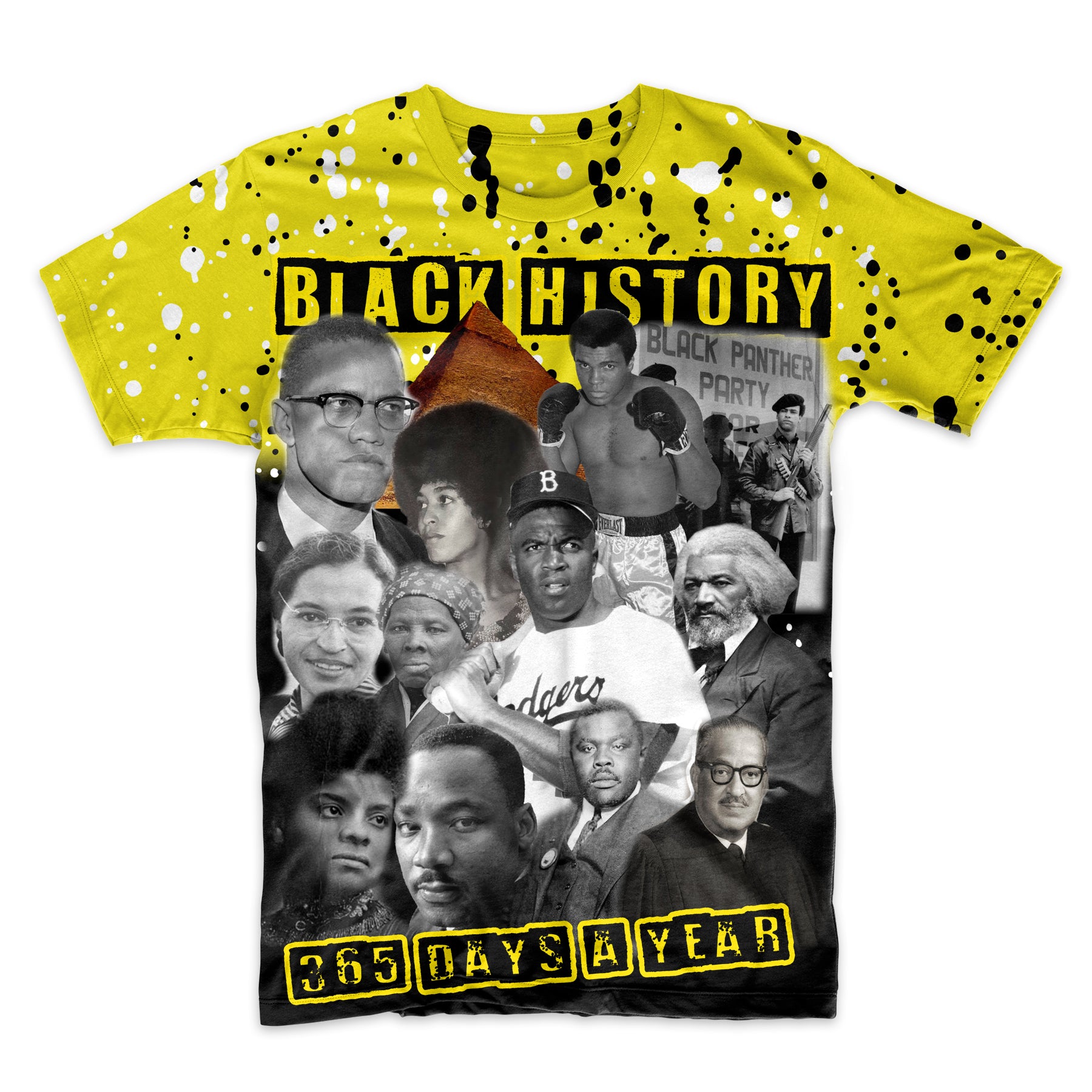 Black History AOP Sublimation Design-yellow