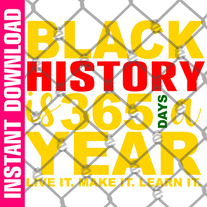 Black History 365 PNG SVG