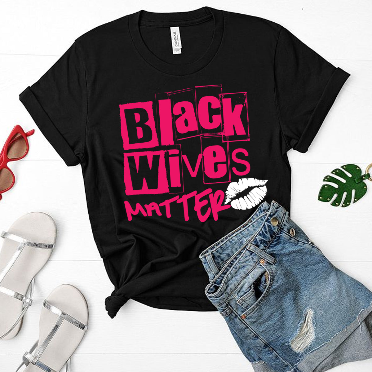 Black Wives Matter Lips Print PNG SVG