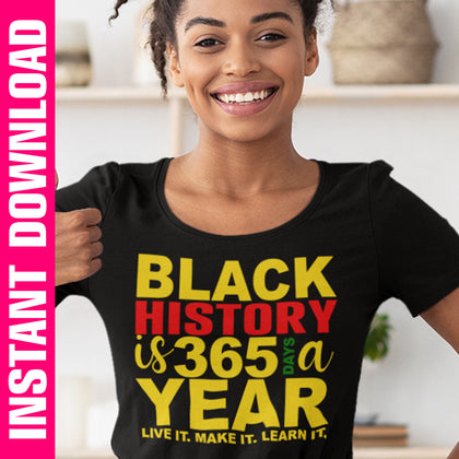 Black History 365 PNG SVG