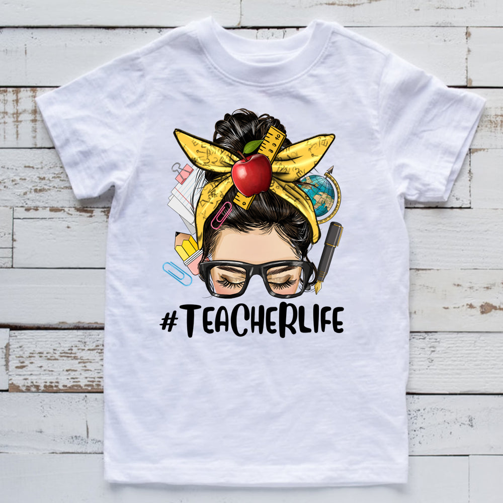 #TeacherLife Brunette Sublimation Transfer
