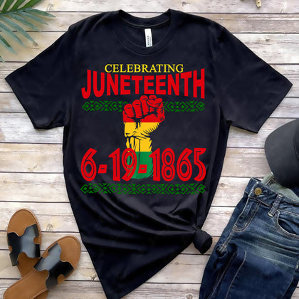 Celebrating Juneteenth 1865 PNG SVG