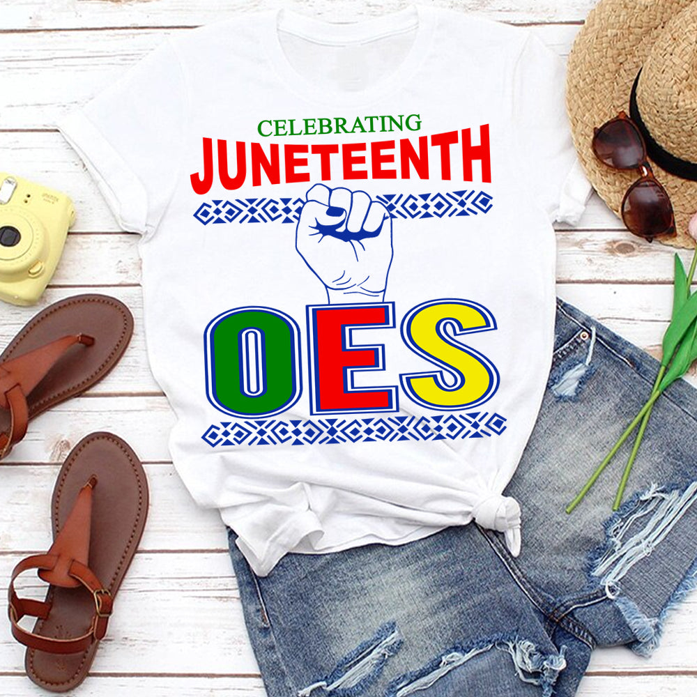 Celebrate Juneteenth OES PNG SVG