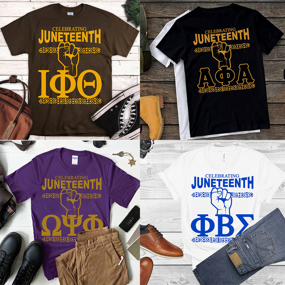 Celebrating Juneteenth Fraternities Bundle PNG SVG