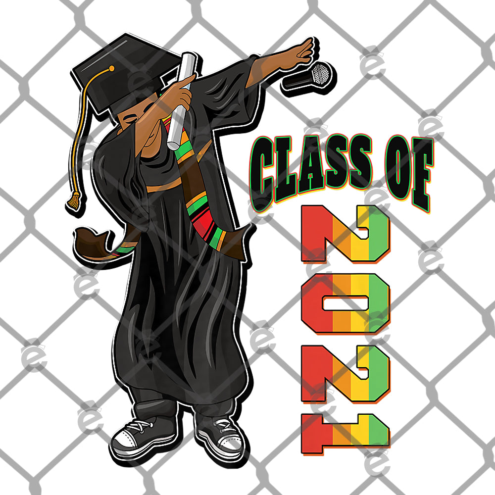 Class of 2021 Dab Male Sublimation Transfer