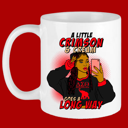 Crimson Cream Mug Sublimation Transfer