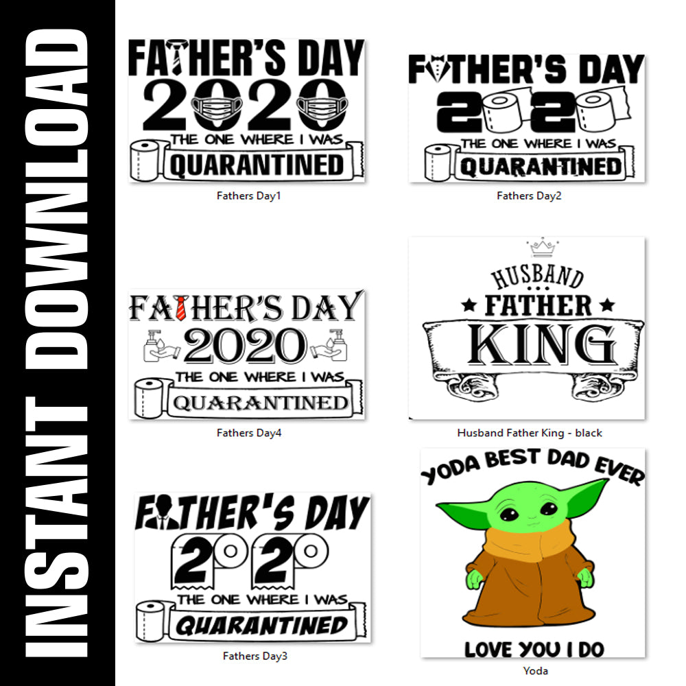 4 Fathers Day Bundle SVG PNGs