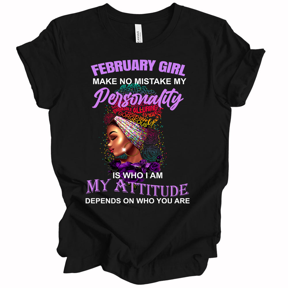 February Girl Lavender PNG Only