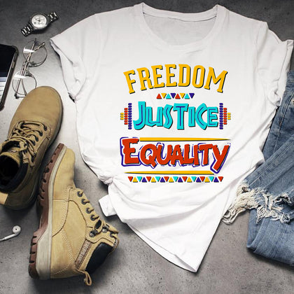 Freedom Justice Equality Sublimation Transfer
