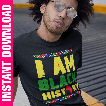 I Am Black History PNG SVG