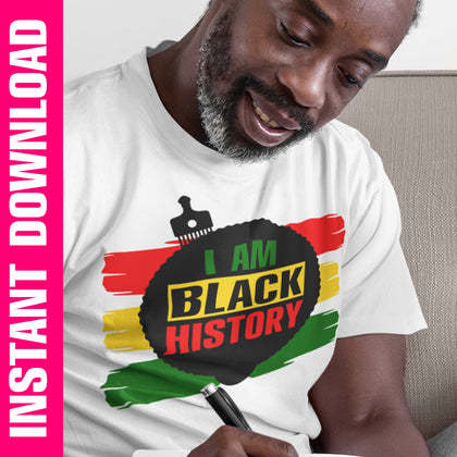 I Am Black History PNG SVG