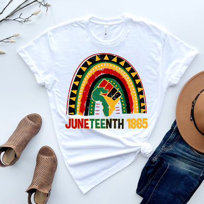 Rainbow Juneteenth PNG SVG